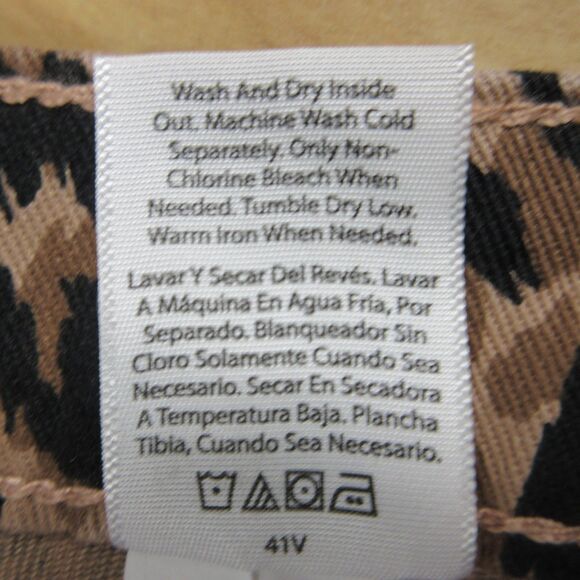 TERRA & SKY High Rise Straight Leg Jeans 22W Leo Face Leopard Animal Denim NWT - Picture 8 of 12